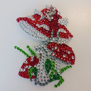 Magnet mushroom fairie charm